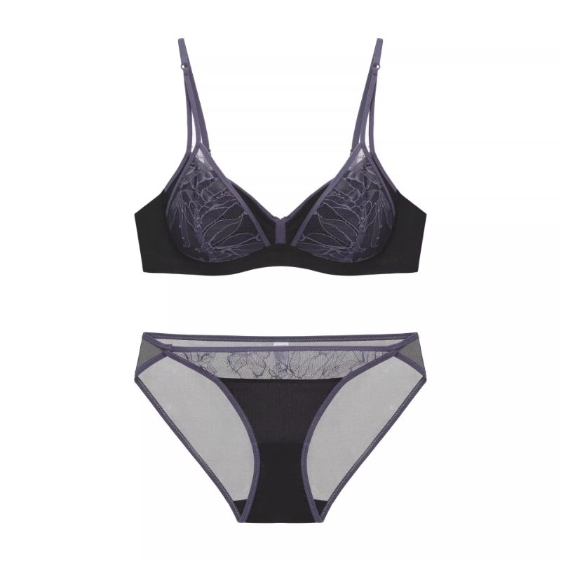 Bralette Wireless Soft - حمالة صدر نسائية فرنسية من الدانتيل