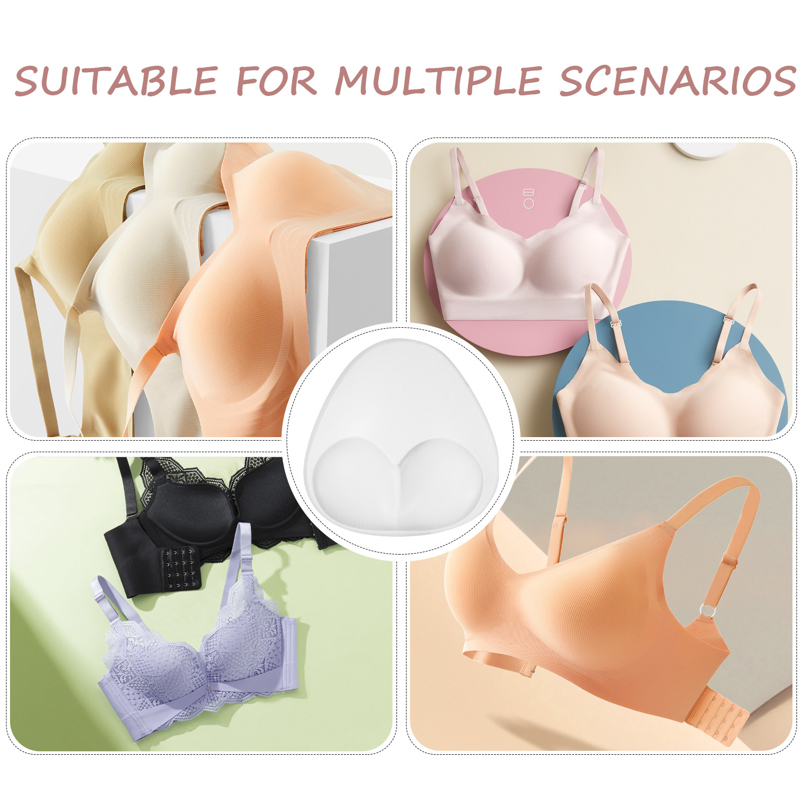 زوج واحد من وسادات الصدر السيل - مراجعة Push Up Bra Padded وسعره