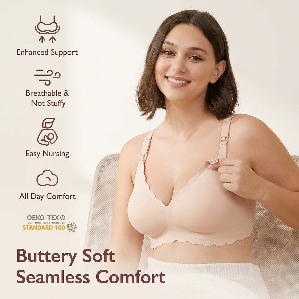 حمالة صدر للحوامل والمرضعات مق - مراجعة Nursing Bra Sleep وسعره